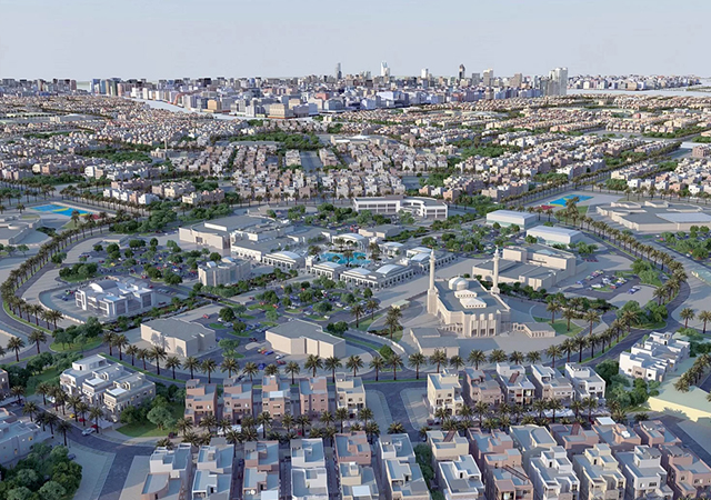 Al-Mutlaa City housing scheme ... nearing completion.